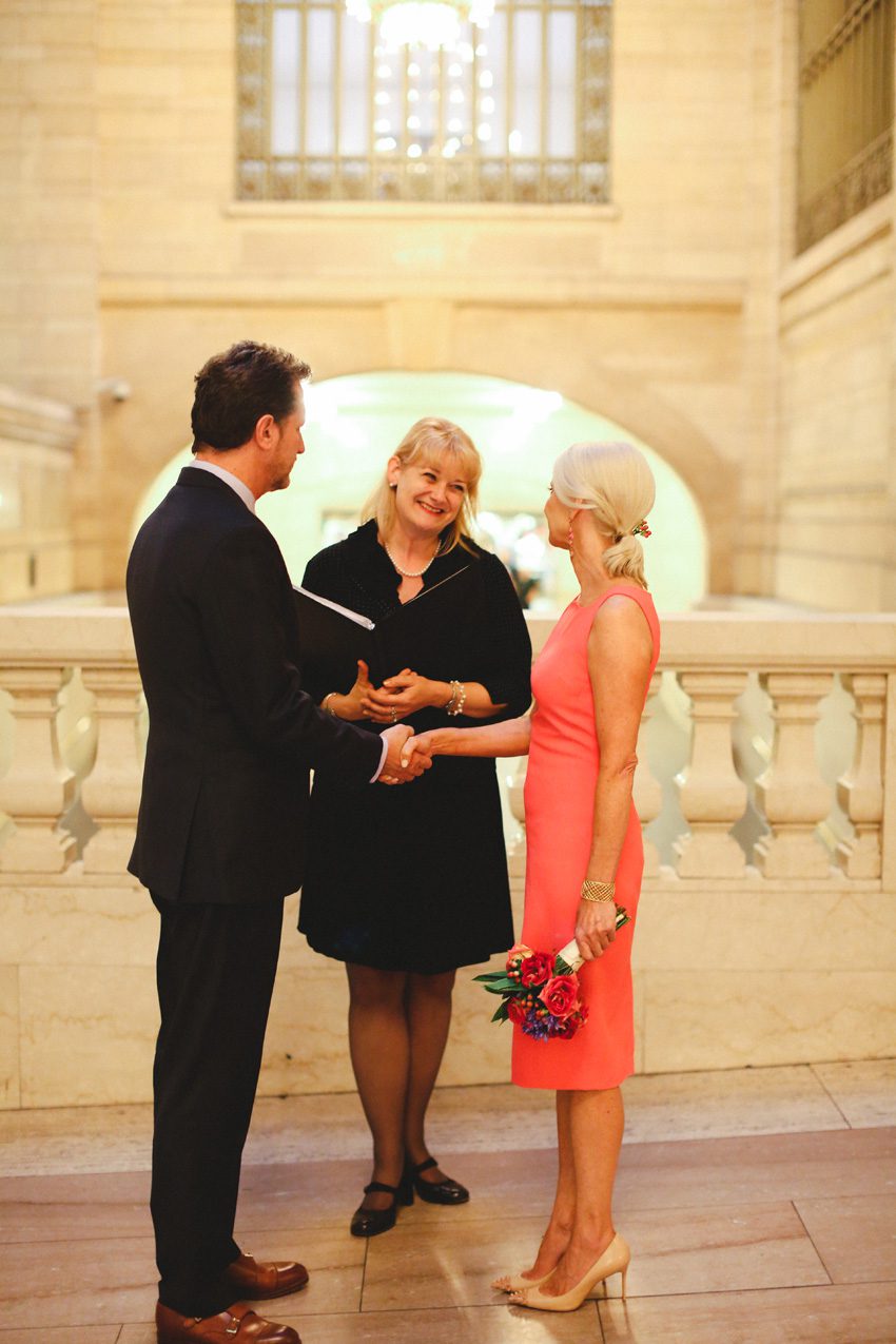 Grand Central Wedding with officiant Rev. Annie