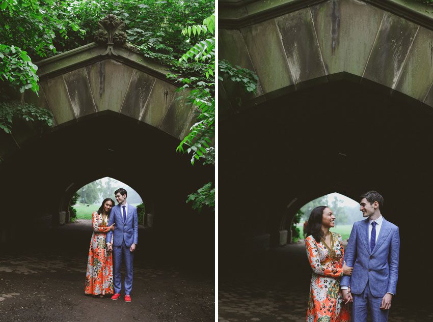 Prospect Park Tunnel Wedding Photo