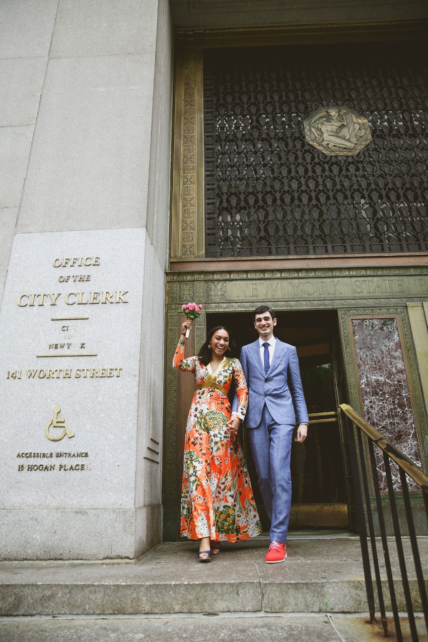 Just married at the City Hall in NYC