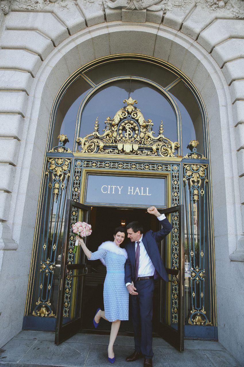 Just married at San Francisco City Hall