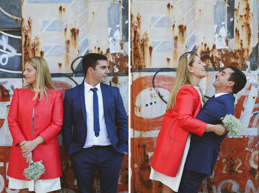 Dumbo graffiti and vintage signs nyc elopement photography