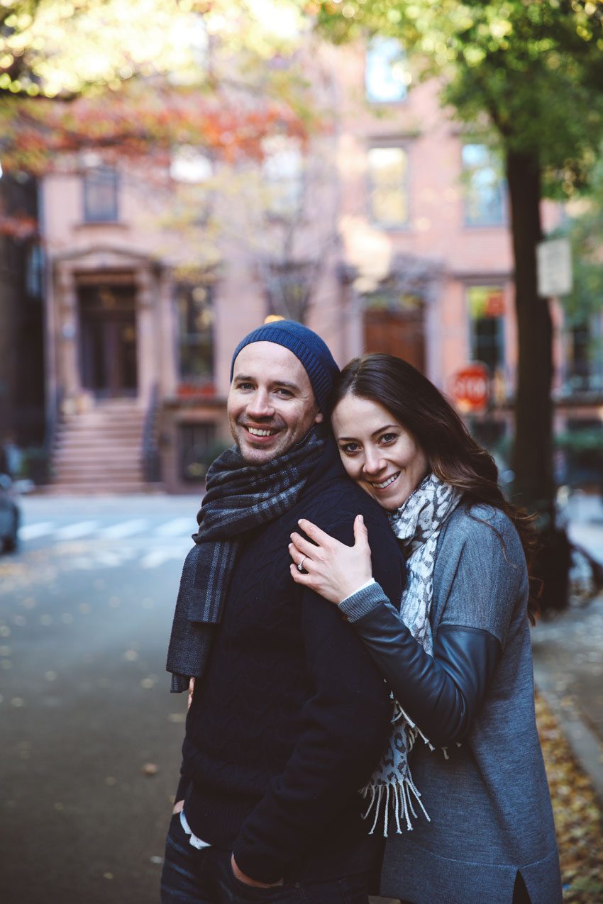 Portrait of a couple in Brooklyn Heights