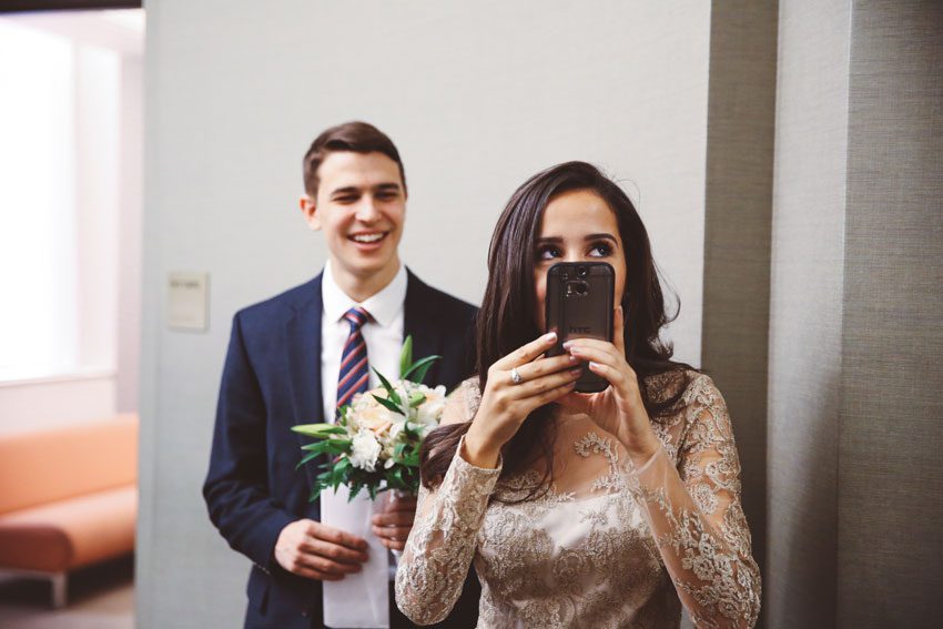 Skype with mum - NY City Hall wedding