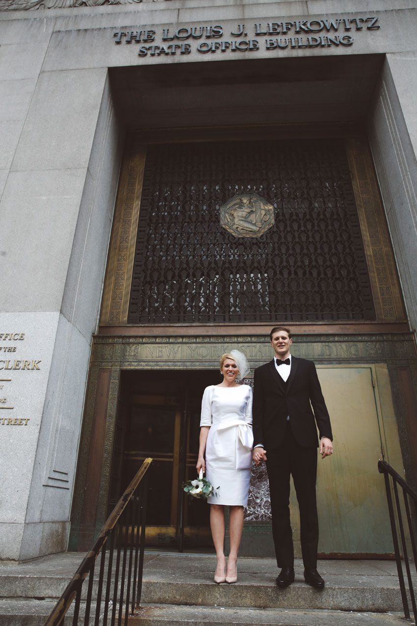 New York city hall wedding photo