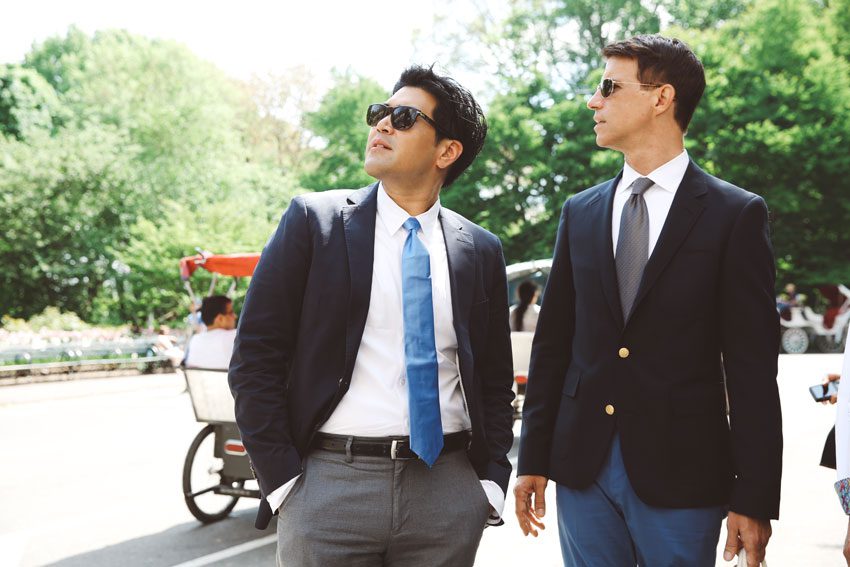 Cool gay wedding in Central Park