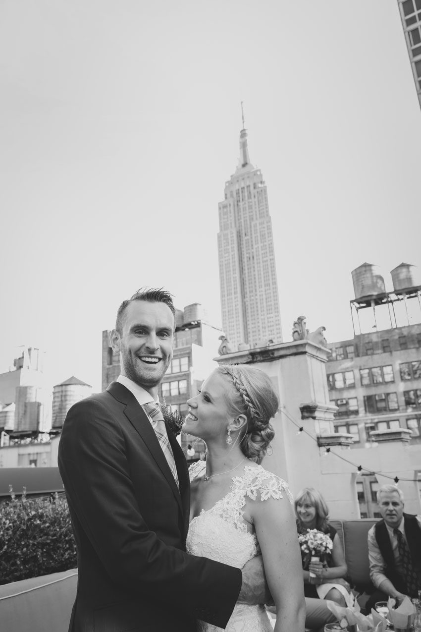 Wedding with Empire State views