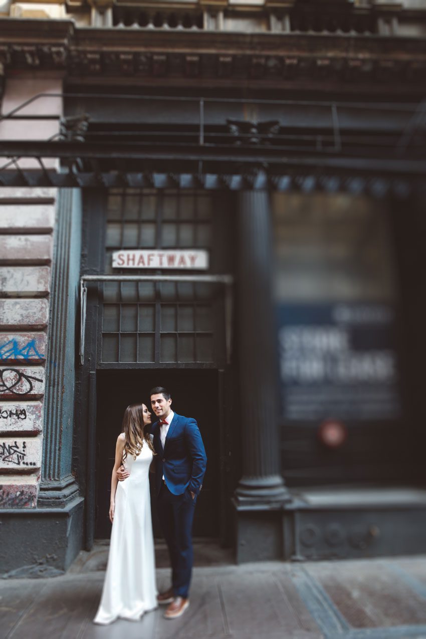 Sonia and Sergio Elopement shoot in the iconic buildings of NYC