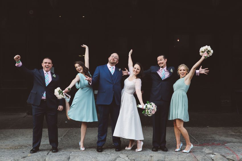 Fun wedding photos in the Meatpacking district