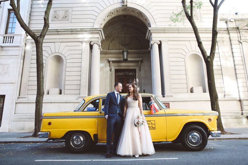 Checker Cab Wedding photos in NYC