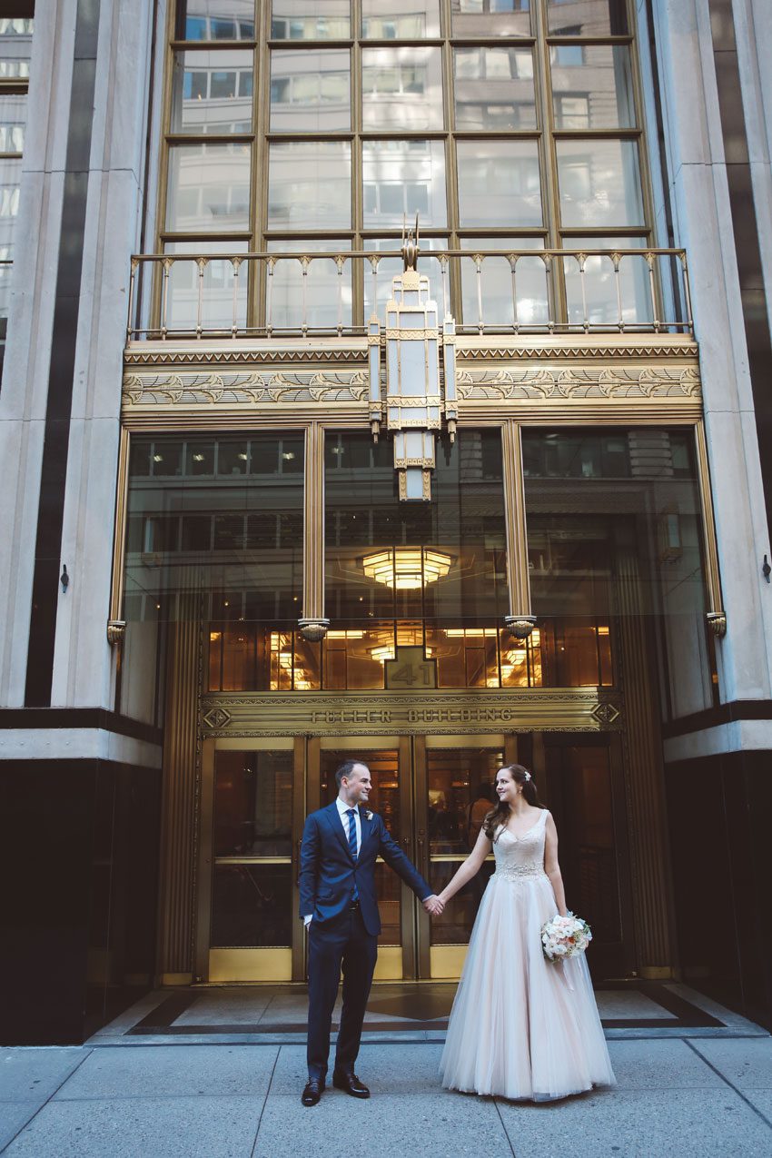 Iconic NYC Art Deco Wedding photos