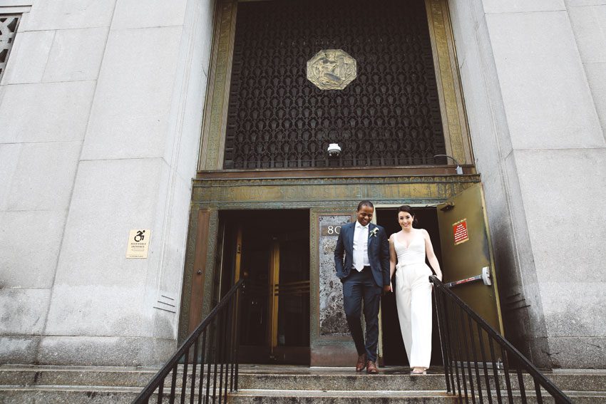 Chic NY City Hall Wedding photography