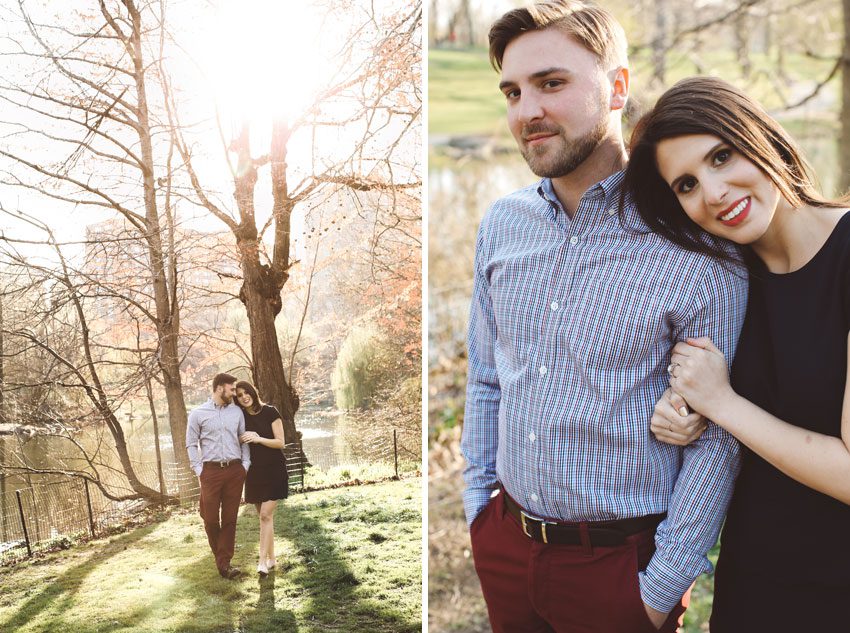 Spring engagement session in Central Park
