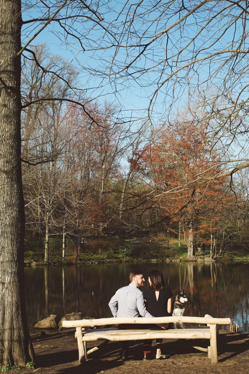 Romantic Central Park engagement session