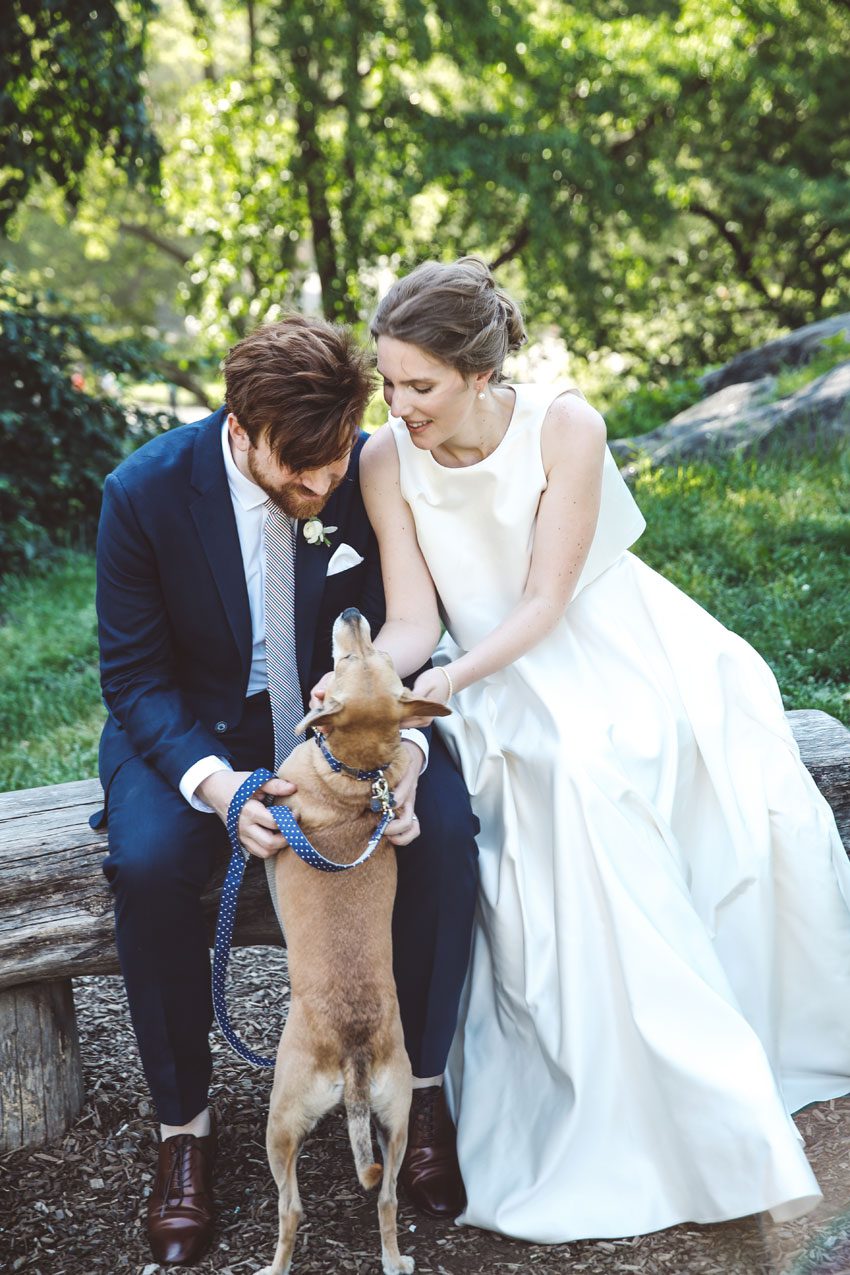 Wedding with dog