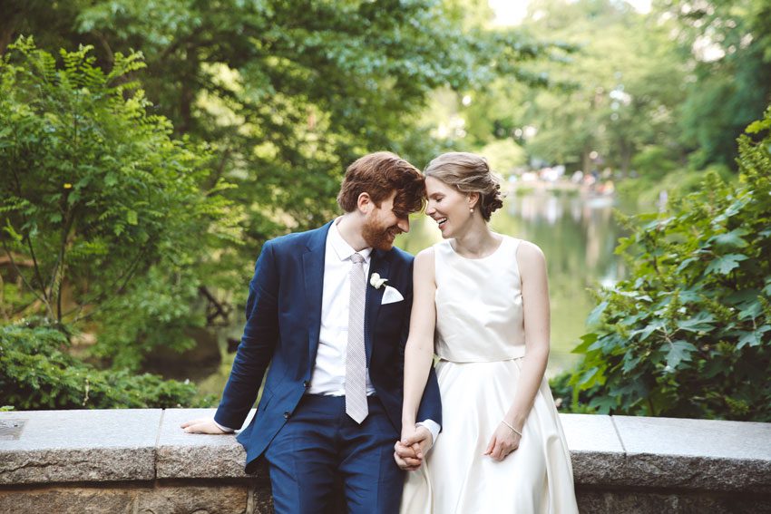 Chic Central Park wedding photos