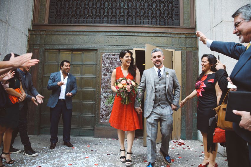 chic nyc city hall elopement