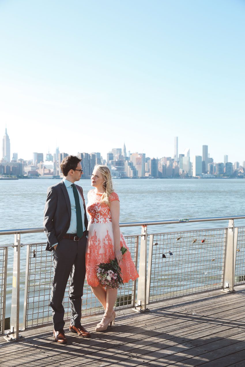 Wedding photos by the NY Skyline