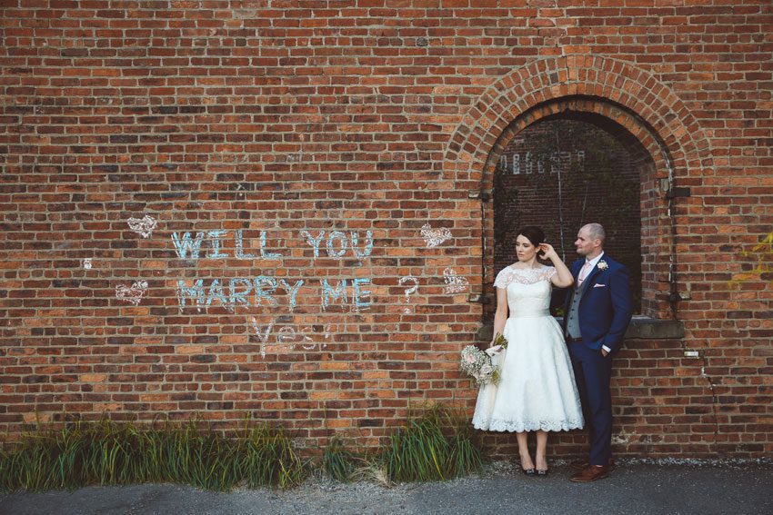 will you marry me graffiti wedding