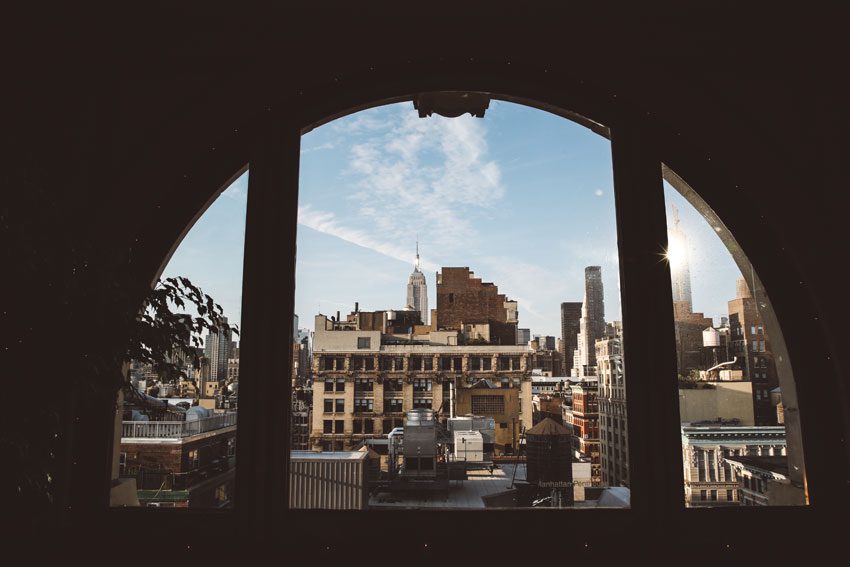 Window of the Manhattan Penthouse