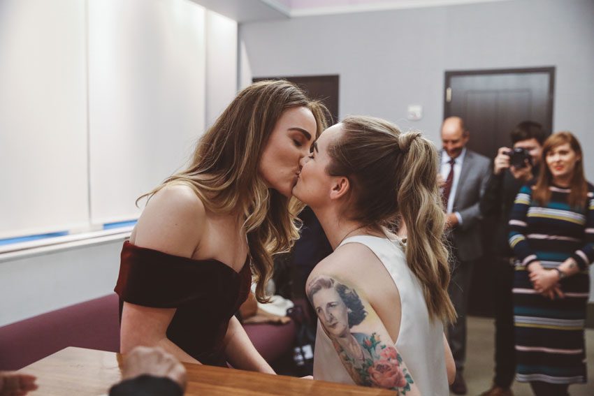 NY City Hall Lesbian wedding