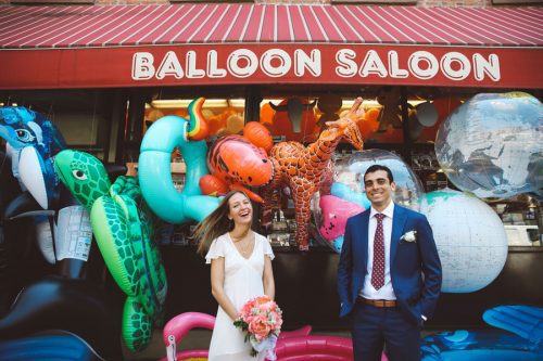 balloon saloon wedding