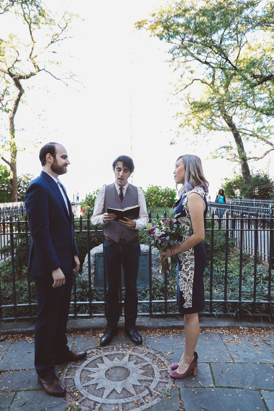 nyc elopement photographer and officiant
