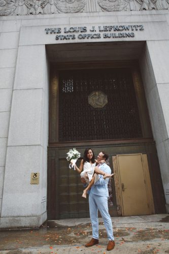 NY City Hall just married