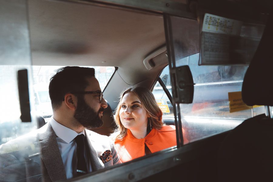 NY Yelloe Cab wedding