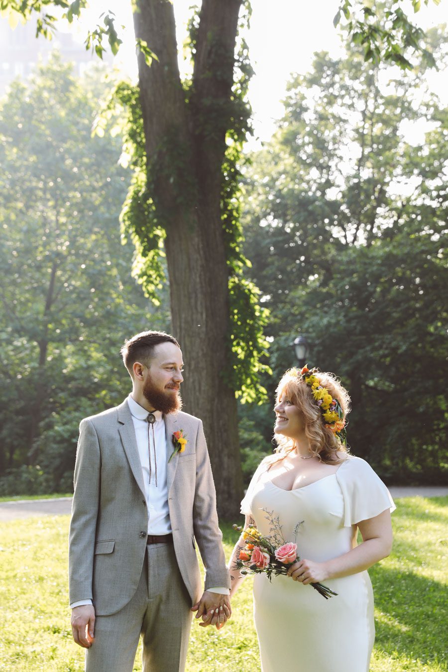 intimate central park elopement