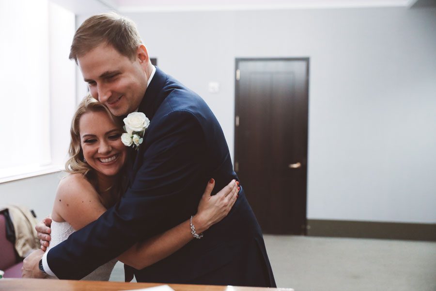 just married at the City Hall