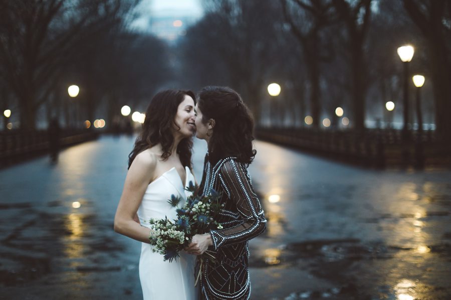 Magical Central Park dusk wedding