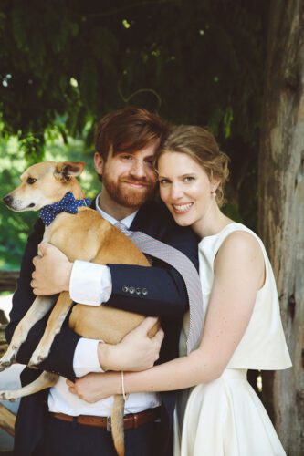 Elopement with doggie in Central Park
