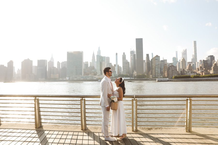 nyc skyline wedding