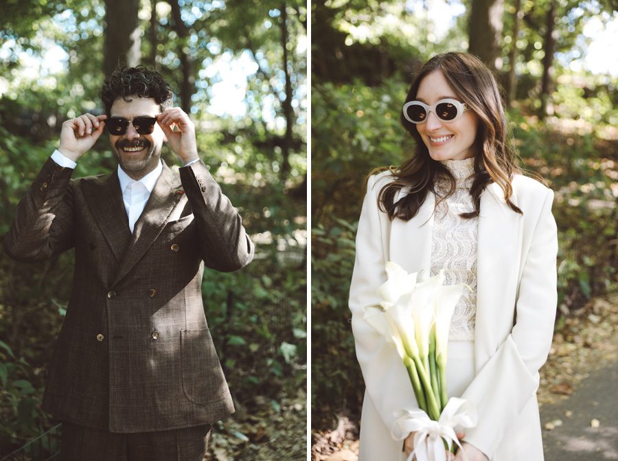 central park elopement couple
