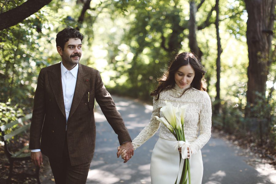 Central Park Elopement stylish and cool