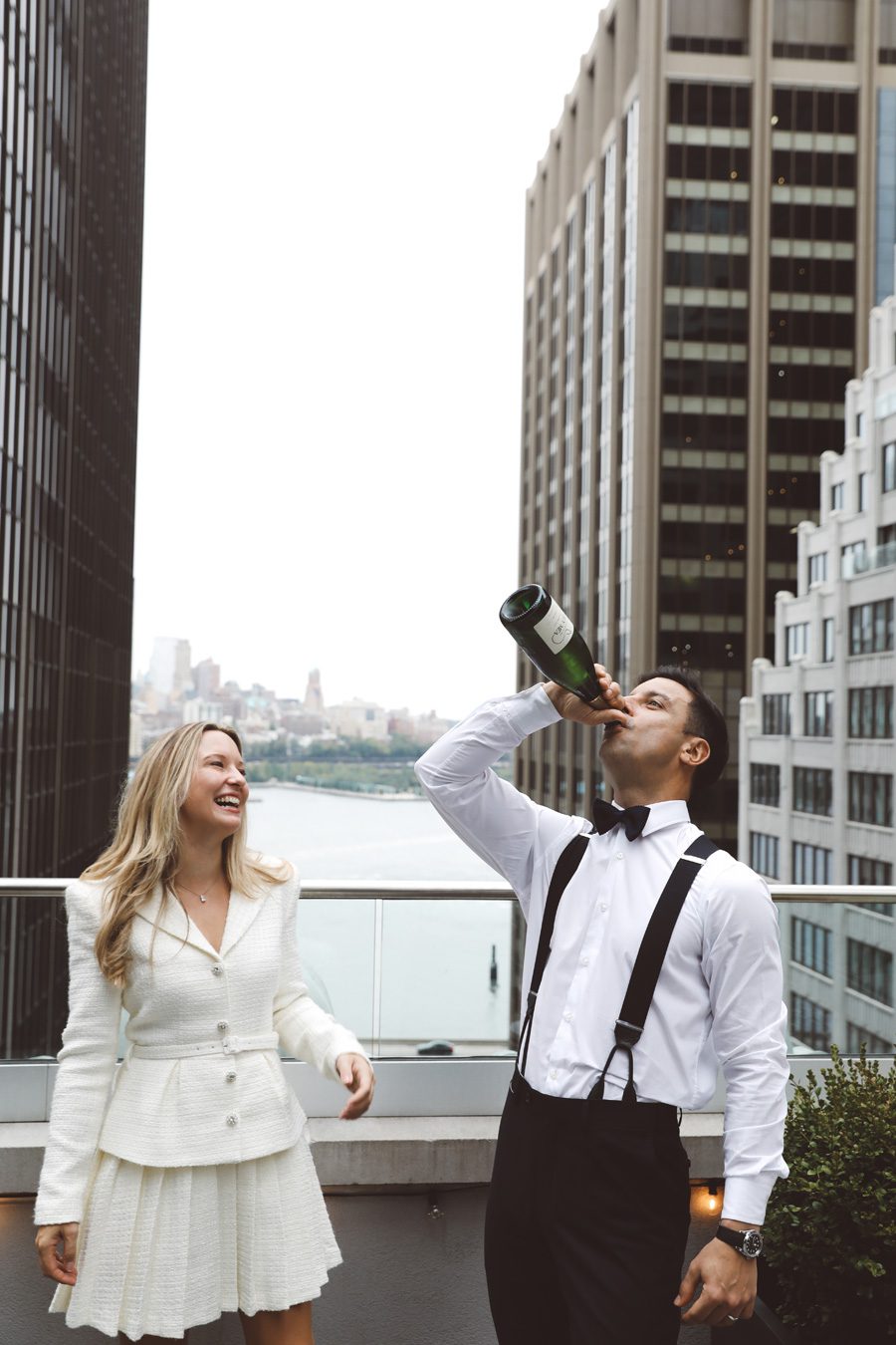 NYC ELopement session in wall street