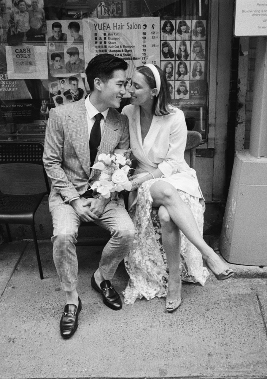 intimate chinatown elopement in filn