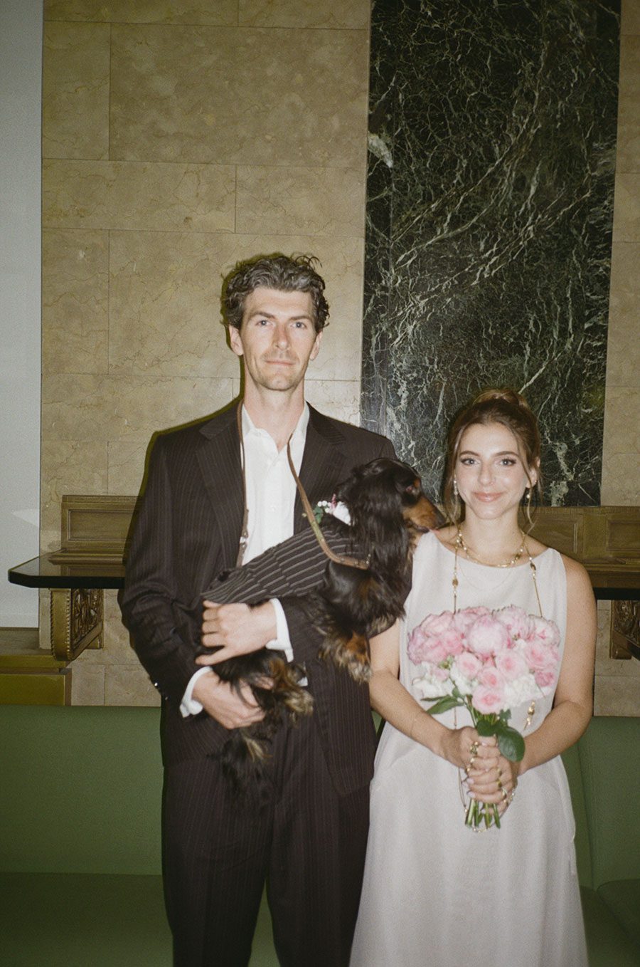 City Hall elopement couple