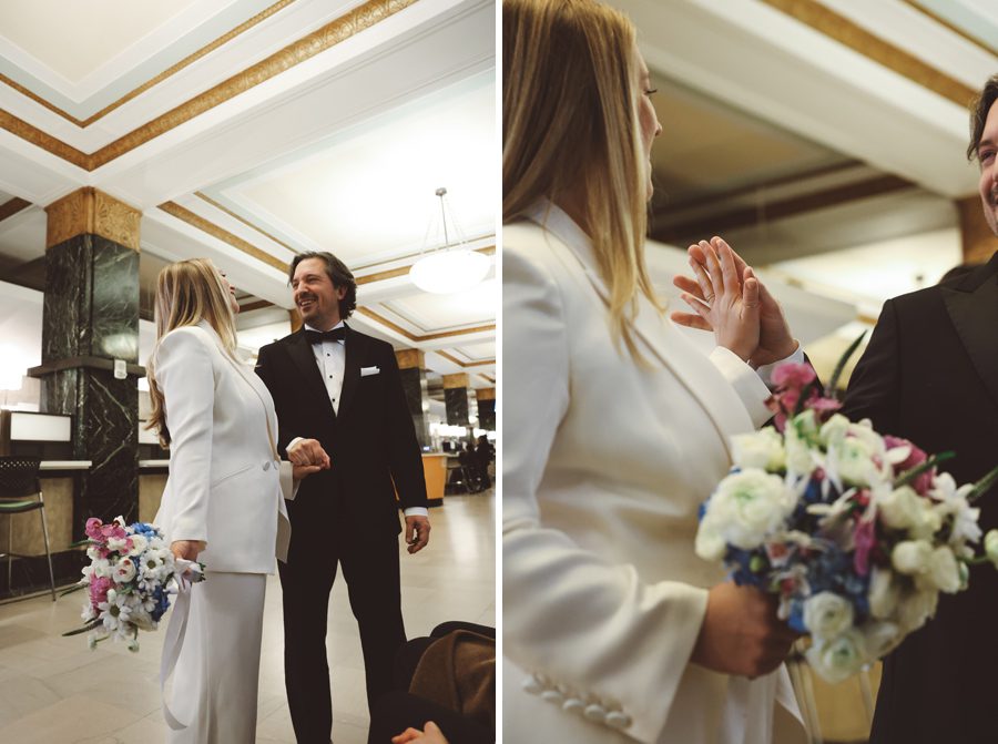 Film City Hall wedding photographer | L&L Style Photo
