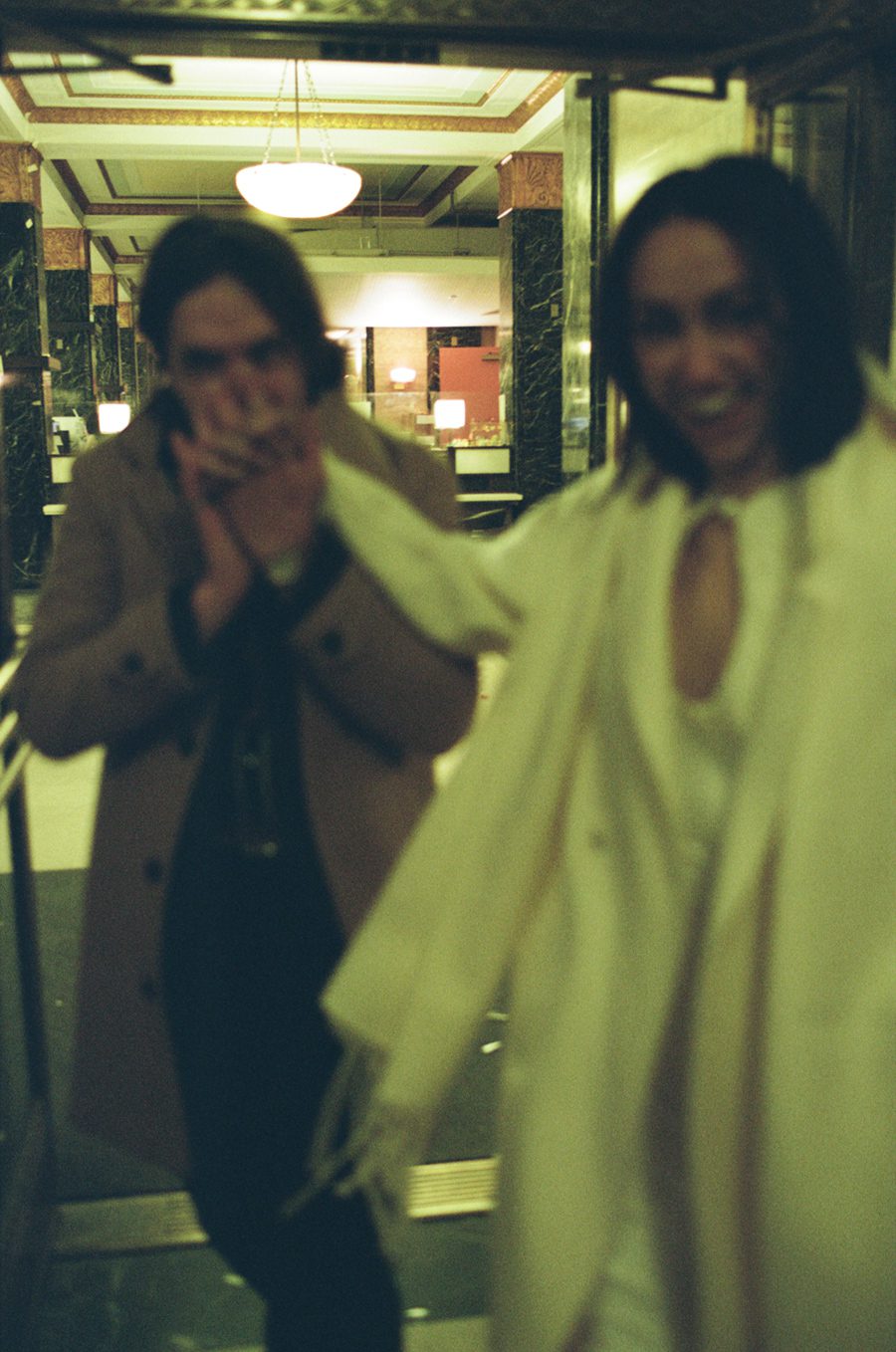 Joyful CIty Hall elopement exit