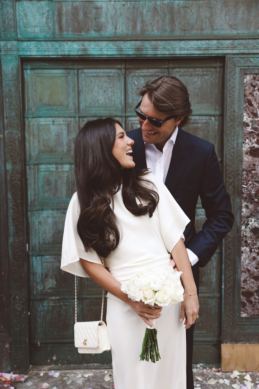 NY City Hall wedding couple