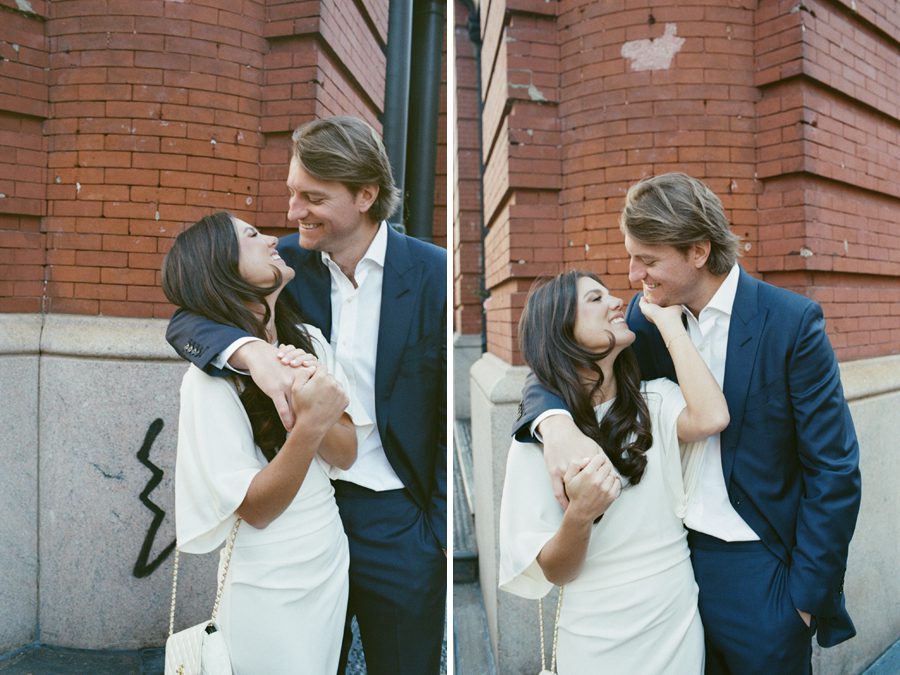 NY City Hall chic wedding | L&L Style Photo NY City Hall wedding couple