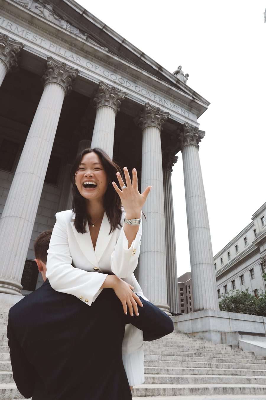 Joyful NY City Hall wedding | L&L Style Photo Joyful City Hall wedding images in digital and film