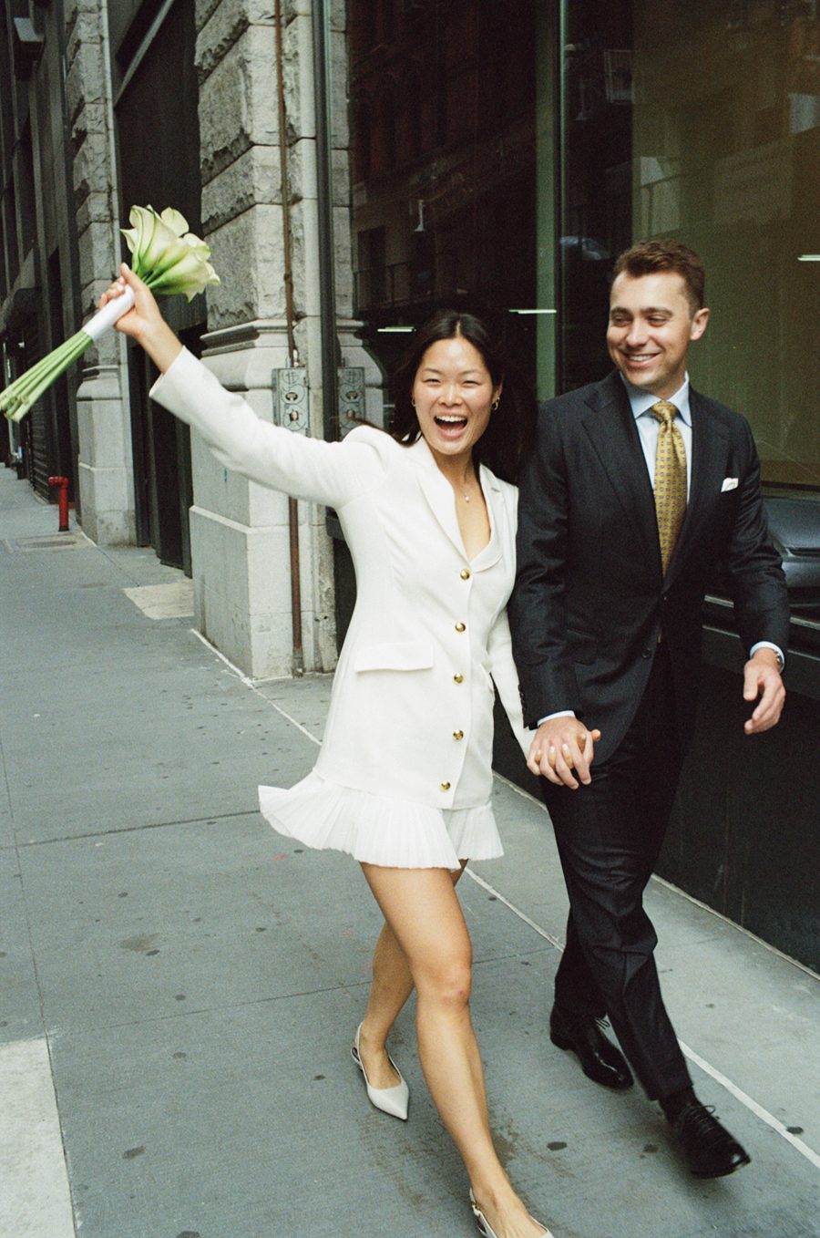 Joyful NY City Hall wedding | L&L Style Photo Joyful City Hall wedding images in digital and film