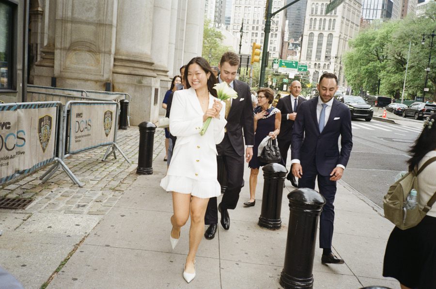 Joyful NY City Hall wedding | L&L Style Photo Joyful City Hall wedding images in digital and film