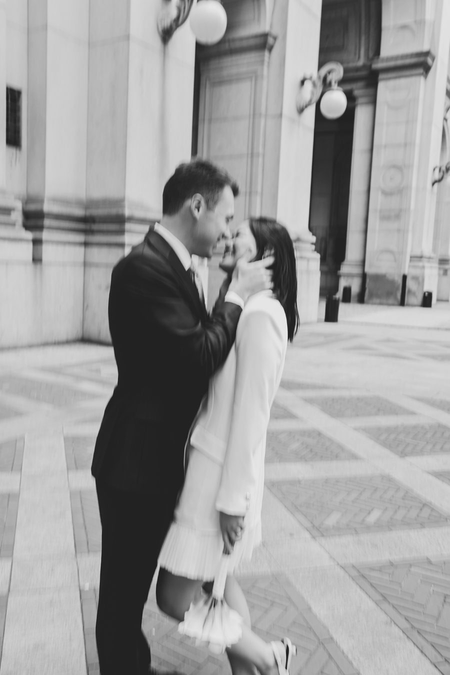 Joyful NY City Hall wedding | L&L Style Photo Joyful City Hall wedding images in digital and film