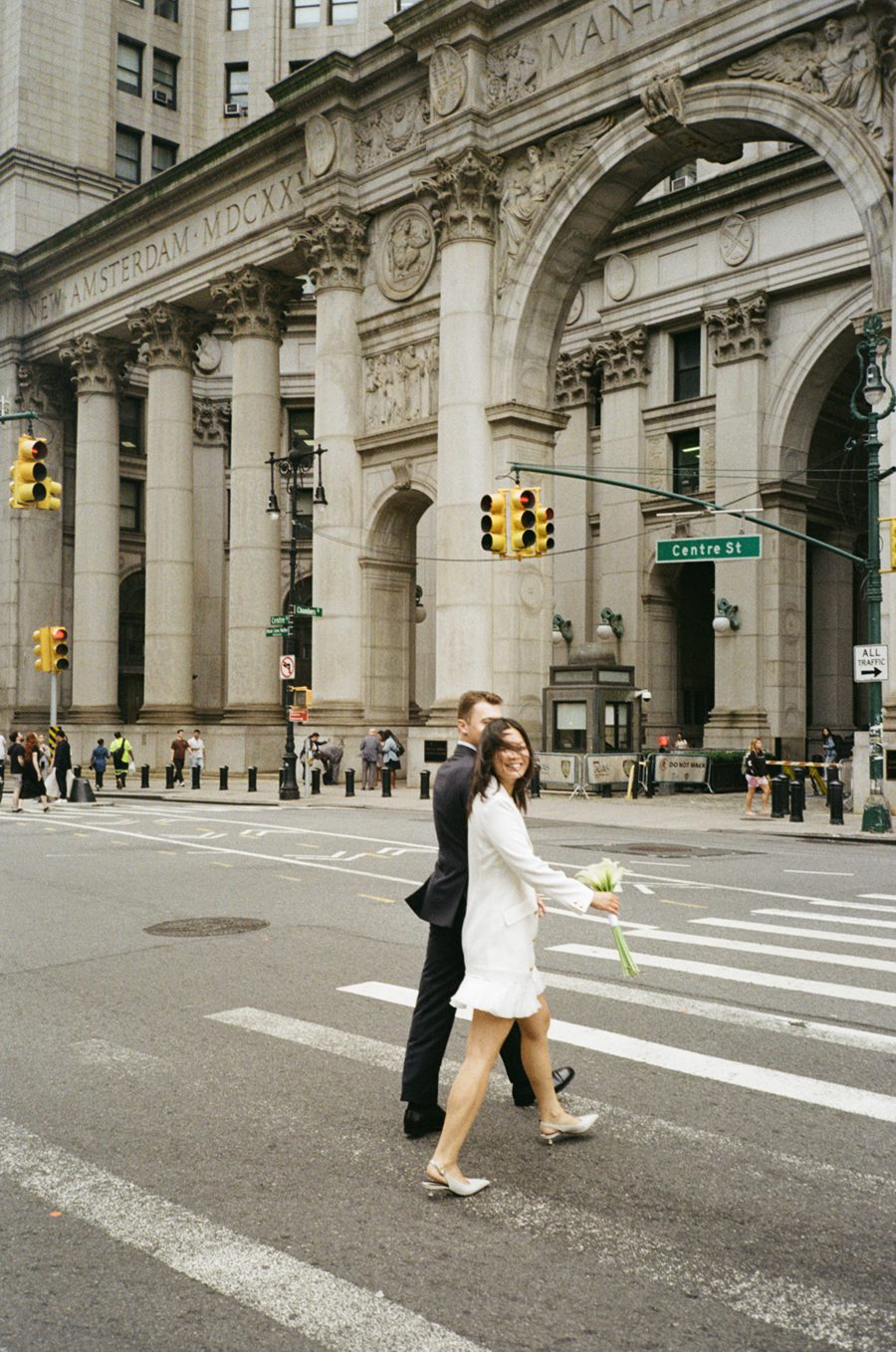 Joyful NY City Hall wedding | L&L Style Photo Joyful City Hall wedding images in digital and film