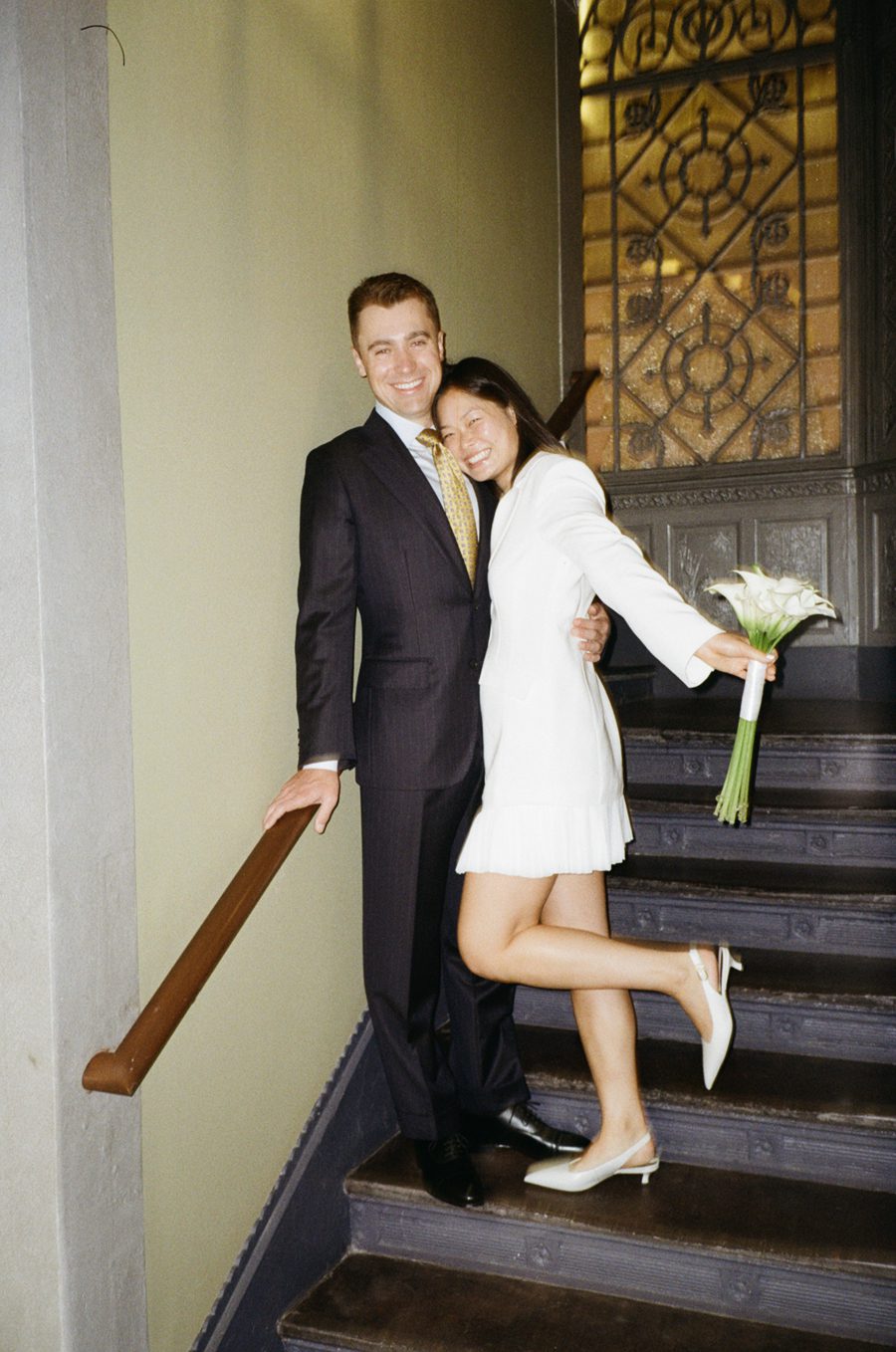 Joyful NY City Hall wedding | L&L Style Photo Joyful City Hall wedding images in digital and film