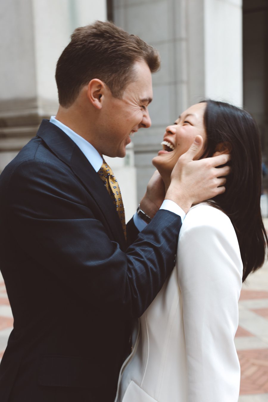 Joyful NY City Hall wedding | L&L Style Photo Joyful City Hall wedding images in digital and film